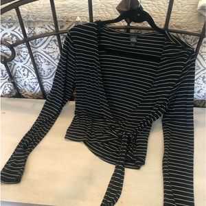 Wild Fable … striped wrap top